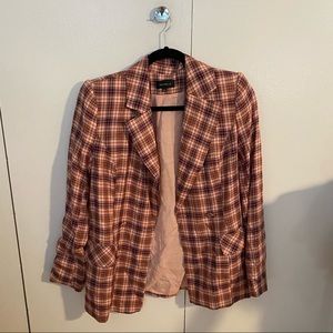 Majorelle Pink Plaid Blazer - Size XS